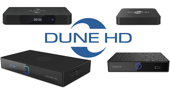 Приставки и логотип Dune HD