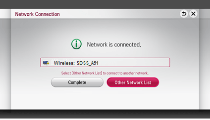 LG Smart TV Netcast - Other Network List