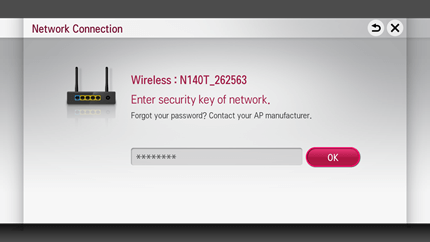 LG Smart TV Netcast - Security Key of Network