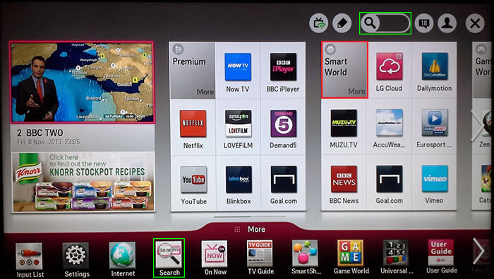 LG Smart TV Netcast